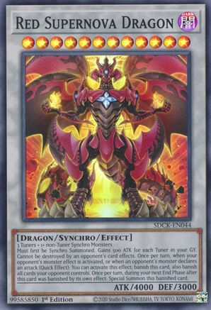 Red Supernova Dragon (SDCK-EN044) - Structure Deck: The Crimson King 1st Edition