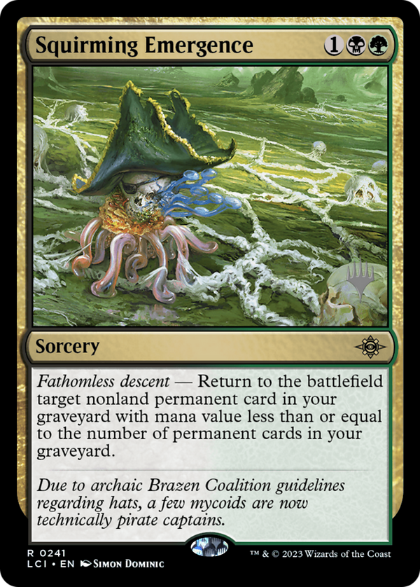 Squirming Emergence (PPLCI-241) - The Lost Caverns of Ixalan Promos Foil