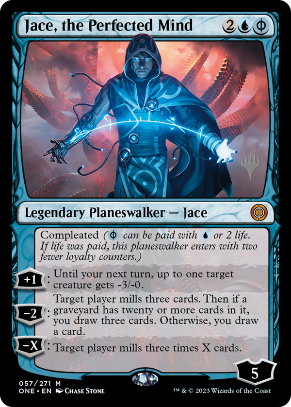 Jace, the Perfected Mind (PPONE-057) - Phyrexia: All Will Be One Promos Foil