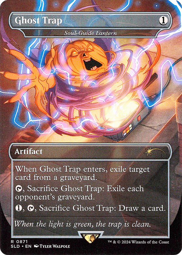 Soul-Guide Lantern (SLD-871) - Secret Lair Drop / Ghost Trap (Borderless) Foil