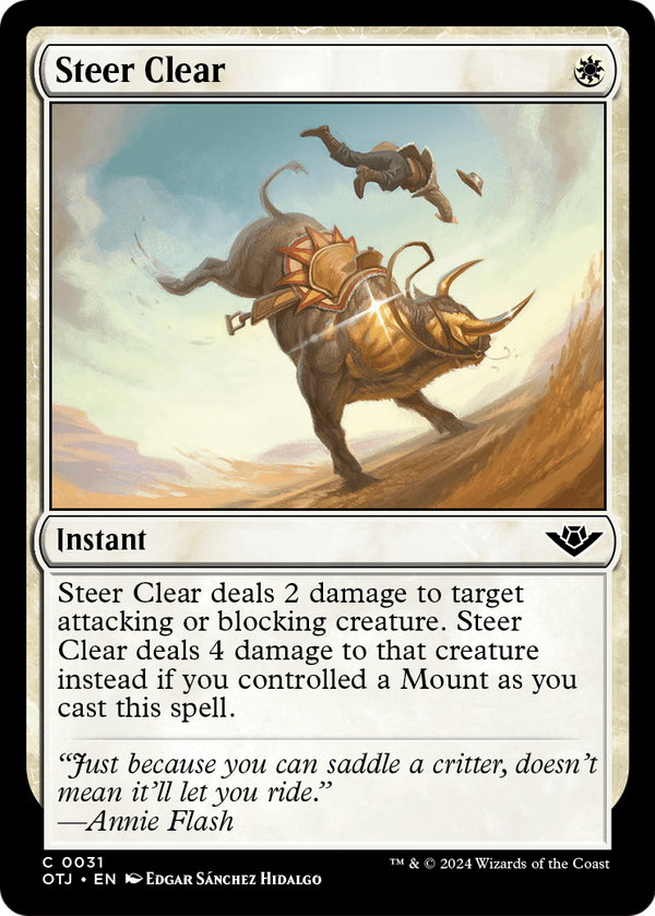 Steer Clear (OTJ-031) - Outlaws of Thunder Junction Foil