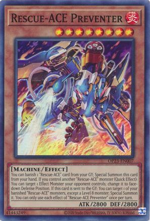 Rescue-ACE Preventer (OP23-EN007) - OTS Tournament Pack 23 Unlimited
