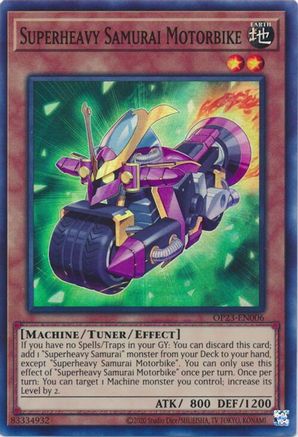 Superheavy Samurai Motorbike (OP23-EN006) - OTS Tournament Pack 23 Unlimited