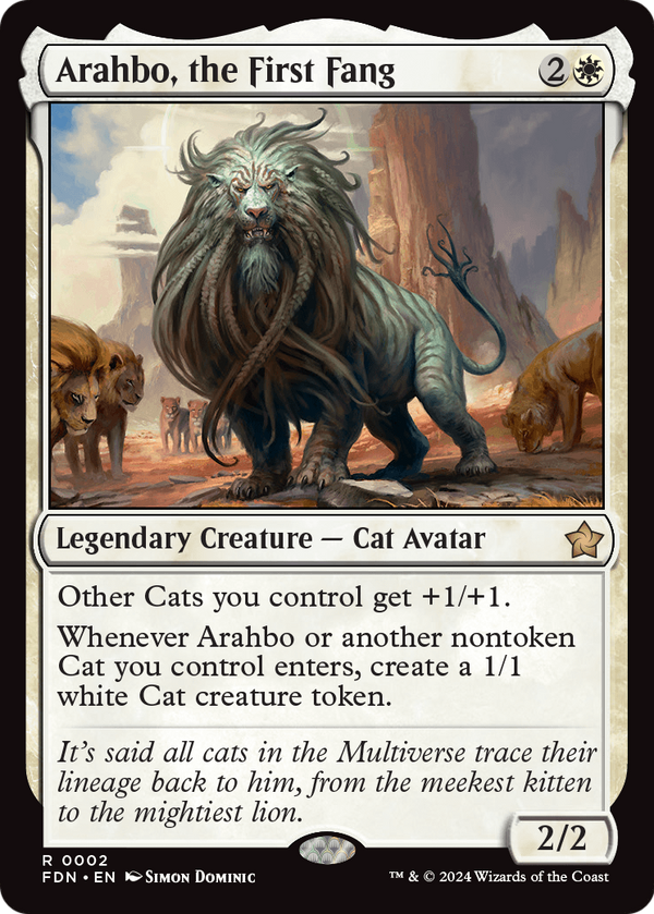Arahbo, the First Fang (FDN-002) - Foundations Foil