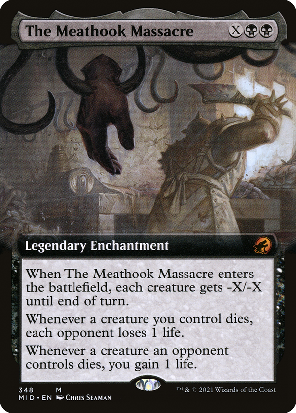 The Meathook Massacre (Extended Art) (MID-348) - Innistrad: Midnight Hunt: (Extended Art)
