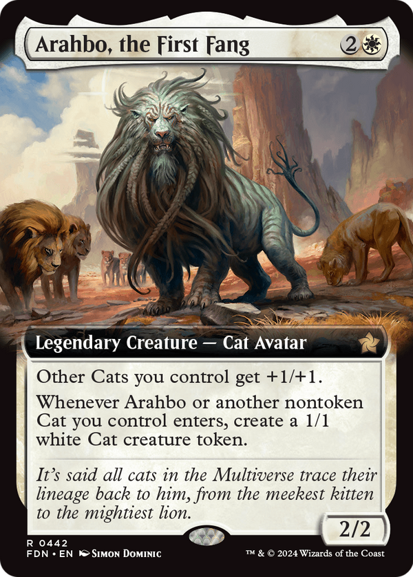 Arahbo, the First Fang (Extended Art) (FDN-442) - Foundations: (Extended Art) Foil
