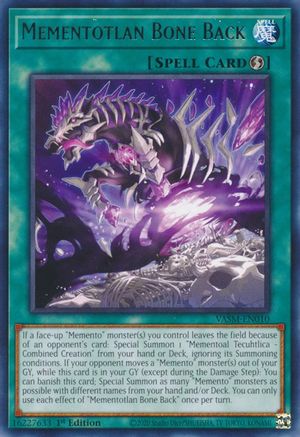 Mementotlan Bone Back (VASM-EN010) - Valiant Smashers 1st Edition