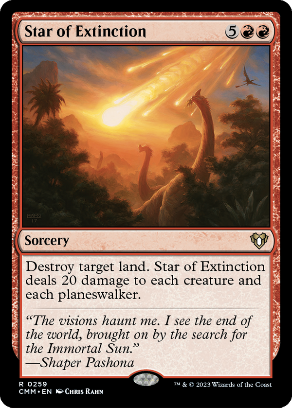 Star of Extinction (CMM-259) - Commander Masters Foil