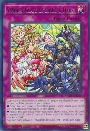 Stained Glass of Light & Dark (VASM-EN045) - Valiant Smashers 1st Edition