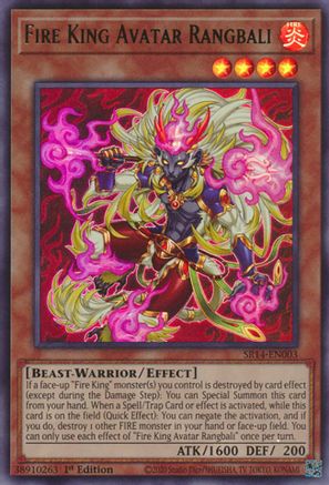 Fire King Avatar Rangbali (SR14-EN003) - Structure Deck: Fire Kings 1st Edition