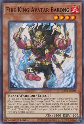 Fire King Avatar Barong (SR14-EN005) - Structure Deck: Fire Kings 1st Edition