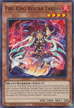 Fire King Avatar Yaksha (SR14-EN006) - Structure Deck: Fire Kings 1st Edition
