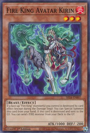 Fire King Avatar Kirin (SR14-EN007) - Structure Deck: Fire Kings 1st Edition