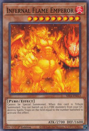 Infernal Flame Emperor (SR14-EN013) - Structure Deck: Fire Kings Unlimited