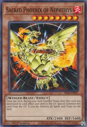 Sacred Phoenix of Nephthys (SR14-EN017) - Structure Deck: Fire Kings 1st Edition