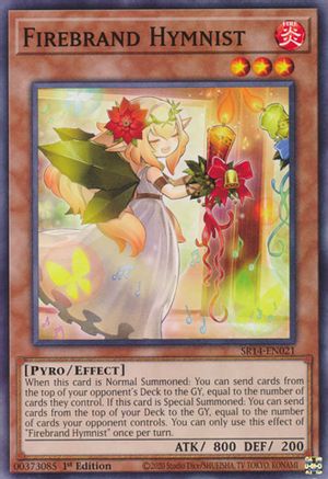 Firebrand Hymnist (SR14-EN021) - Structure Deck: Fire Kings 1st Edition