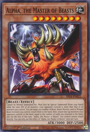 Alpha, the Master of Beasts (SR14-EN022) - Structure Deck: Fire Kings Unlimited