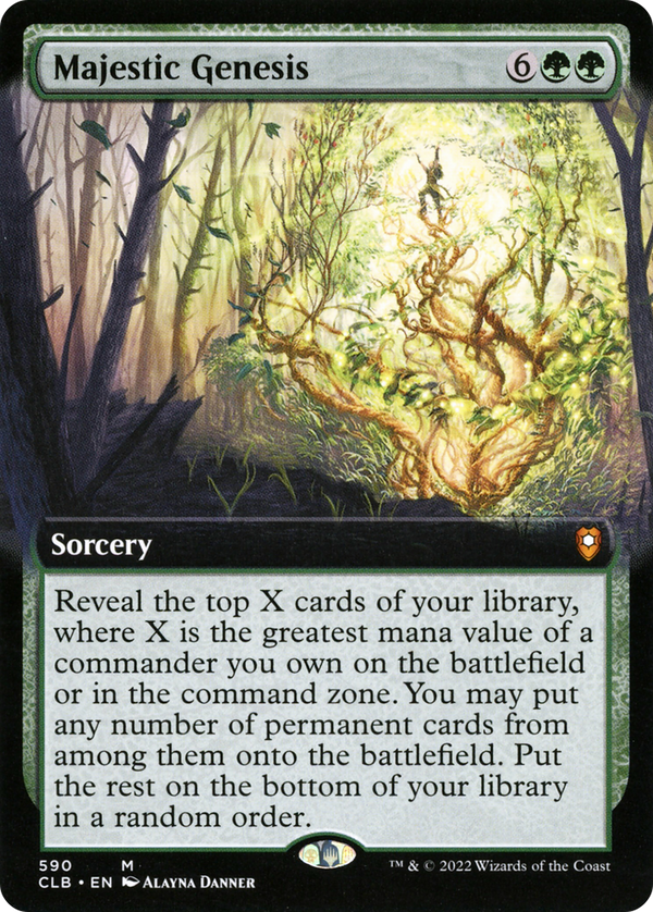 Majestic Genesis (Extended Art) (CLB-590) - Commander Legends: Battle for Baldur's Gate: (Extended Art)