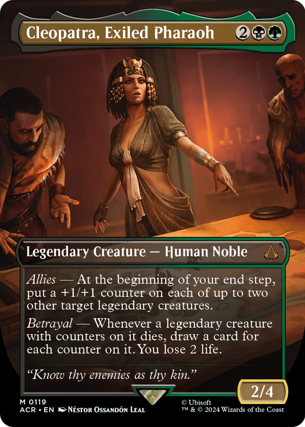 Cleopatra, Exiled Pharaoh (Borderless) (ACR-119) - Assassin's Creed