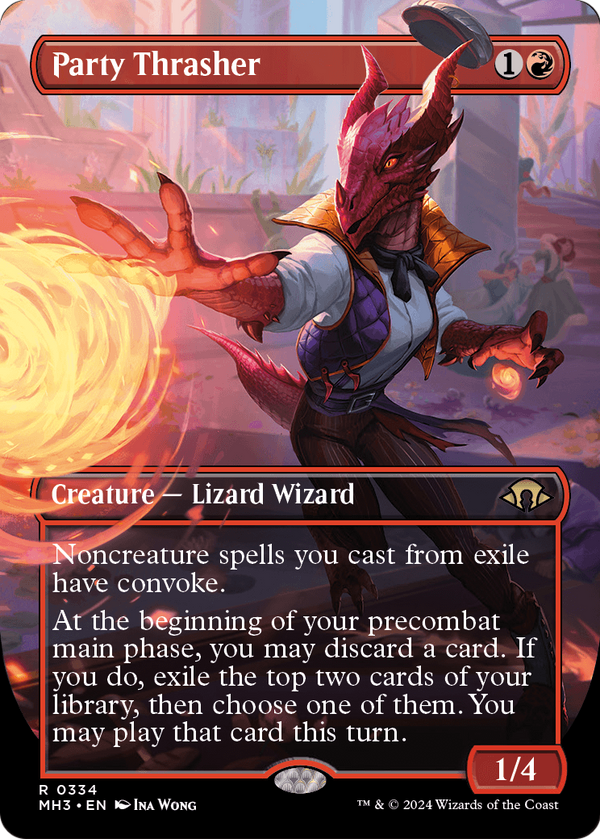 Party Thrasher (Borderless) (MH3-334) - Modern Horizons 3 Foil