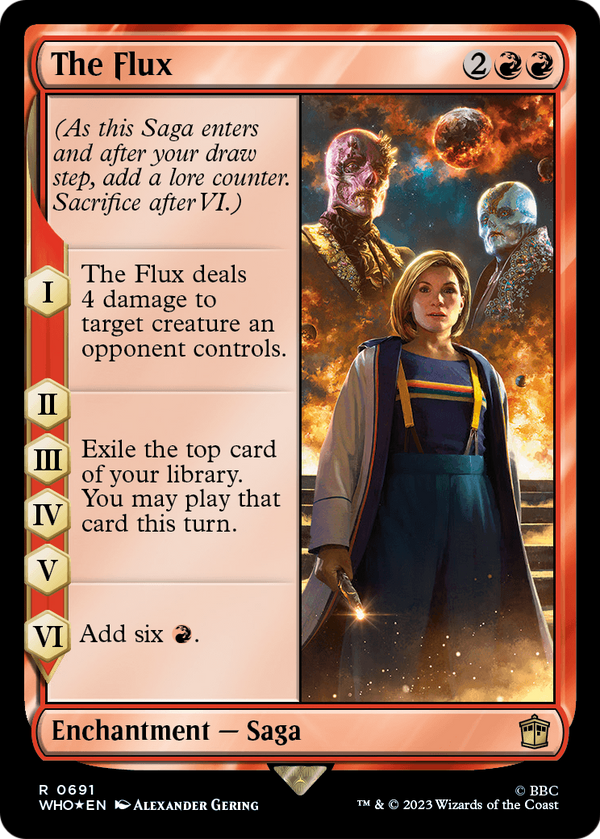 The Flux (Surge Foil) (WHO-691) - Doctor Who Foil