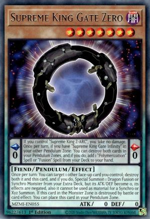 Supreme King Gate Zero (MZMI-EN055) - Maze of Millennia 1st Edition