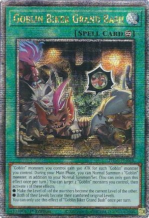 Goblin Biker Grand Bash (Quarter Century Secret Rare) (PHNI-EN060) - Phantom Nightmare 1st Edition