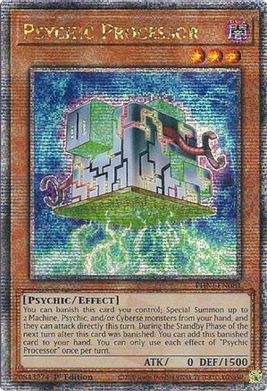 Psychic Processor (Quarter Century Secret Rare) (PHNI-EN081) - Phantom Nightmare 1st Edition