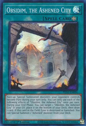 Obsidim, the Ashened City (PHNI-EN094) - Phantom Nightmare 1st Edition