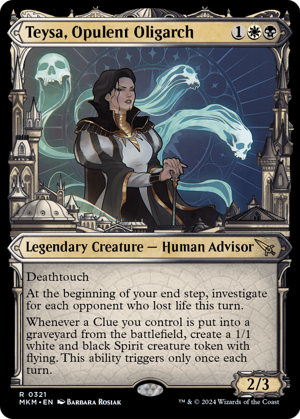 Teysa, Opulent Oligarch (Showcase) (0321) (MKM-321) - Murders at Karlov Manor: (Showcase) Foil