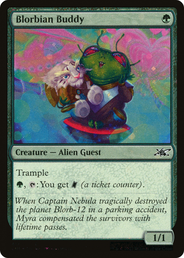 Blorbian Buddy (Galaxy Foil) (UNF-417) - Unfinity Foil
