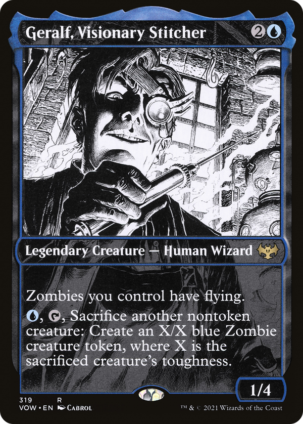 Geralf, Visionary Stitcher (Showcase) (VOW-319) - Innistrad: Crimson Vow: (Showcase)
