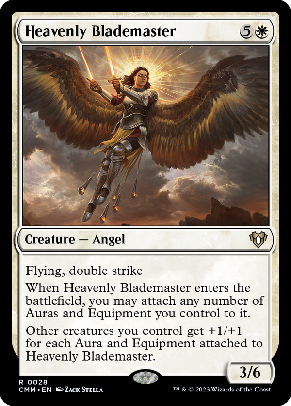 Heavenly Blademaster (CMM-028) - Commander Masters