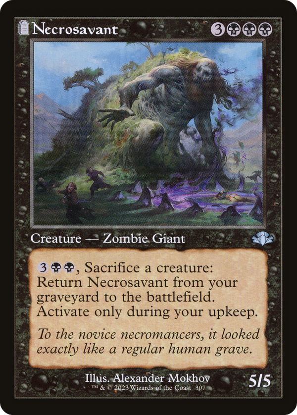 Necrosavant (Retro Frame) (DMR-307) - Dominaria Remastered: (tombstone)