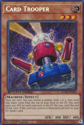 Card Trooper (Secret Rare) (SGX4-ENA03) - Speed Duel GX: Midterm Destruction 1st Edition