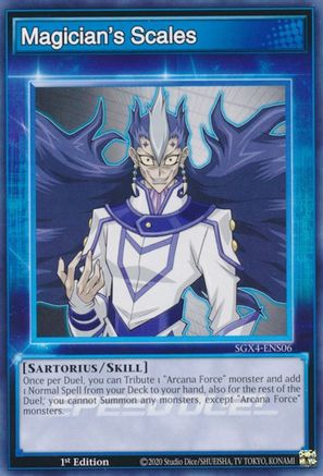 Magician's Scales (Skill Card) (SGX4-ENS06) - Speed Duel GX: Midterm Destruction 1st Edition