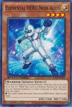 Elemental HERO Neos Alius (SGX4-ENA02) - Speed Duel GX: Midterm Destruction 1st Edition