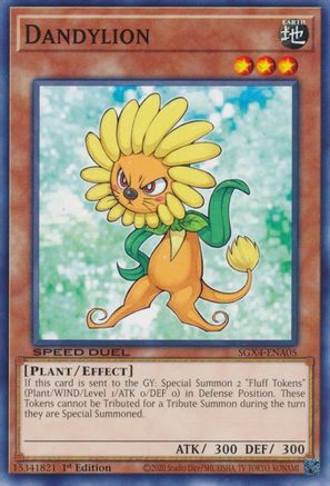 Dandylion (SGX4-ENA05) - Speed Duel GX: Midterm Destruction 1st Edition