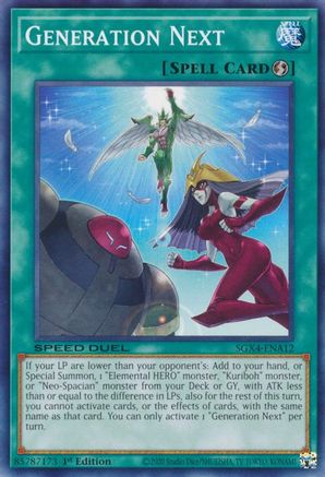 Generation Next (SGX4-ENA12) - Speed Duel GX: Midterm Destruction 1st Edition