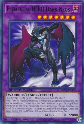 Elemental HERO Dark Neos (SGX4-ENA23) - Speed Duel GX: Midterm Destruction 1st Edition