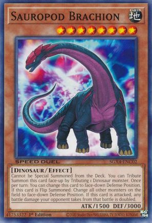 Sauropod Brachion (SGX4-ENC02) - Speed Duel GX: Midterm Destruction 1st Edition