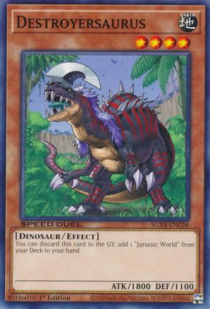 Destroyersaurus (SGX4-ENC08) - Speed Duel GX: Midterm Destruction 1st Edition