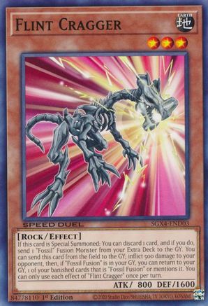 Flint Cragger (SGX4-END03) - Speed Duel GX: Midterm Destruction 1st Edition