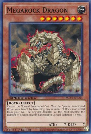 Megarock Dragon (SGX4-END04) - Speed Duel GX: Midterm Destruction 1st Edition