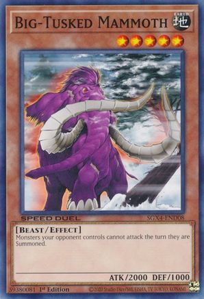 Big-Tusked Mammoth (SGX4-END08) - Speed Duel GX: Midterm Destruction 1st Edition