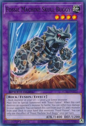 Fossil Machine Skull Buggy (SGX4-END22) - Speed Duel GX: Midterm Destruction 1st Edition