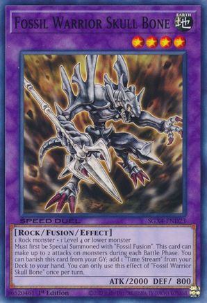 Fossil Warrior Skull Bone (SGX4-END23) - Speed Duel GX: Midterm Destruction 1st Edition