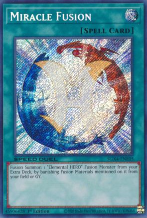 Miracle Fusion (Secret Rare) (SGX4-ENE05) - Speed Duel GX: Midterm Destruction 1st Edition