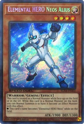 Elemental HERO Neos Alius (Secret Rare) (SGX4-ENA02) - Speed Duel GX: Midterm Destruction 1st Edition