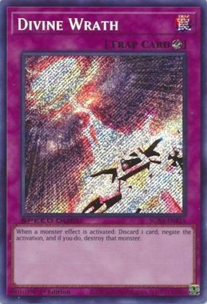 Divine Wrath (Secret Rare) (SGX4-ENB18) - Speed Duel GX: Midterm Destruction 1st Edition